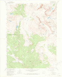 Mount Evans Colorado Historical topographic map, 1:24000 scale, 7.5 X 7.5 Minute, Year 1957