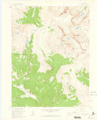 Mount Evans Colorado Historical topographic map, 1:24000 scale, 7.5 X 7.5 Minute, Year 1957