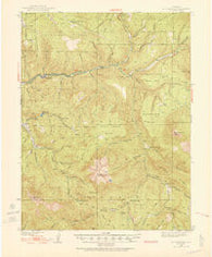 Mount Gunnison Colorado Historical topographic map, 1:62500 scale, 15 X 15 Minute, Year 1938