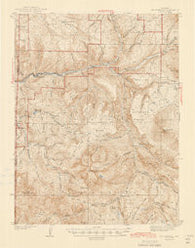 Mount Gunnison Colorado Historical topographic map, 1:62500 scale, 15 X 15 Minute, Year 1945
