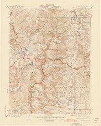Mount Lincoln Colorado Historical topographic map, 1:62500 scale, 15 X 15 Minute, Year 1945