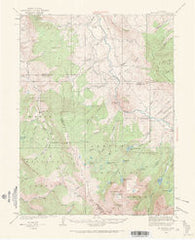 Mount Powell Colorado Historical topographic map, 1:62500 scale, 15 X 15 Minute, Year 1933