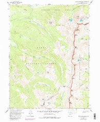 Mount Richthofen Colorado Historical topographic map, 1:24000 scale, 7.5 X 7.5 Minute, Year 1957