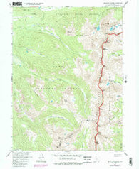 Mount Richthofen Colorado Historical topographic map, 1:24000 scale, 7.5 X 7.5 Minute, Year 1957