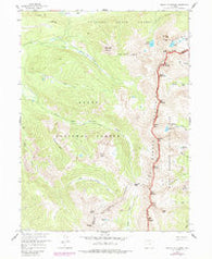 Mount Richthofen Colorado Historical topographic map, 1:24000 scale, 7.5 X 7.5 Minute, Year 1957