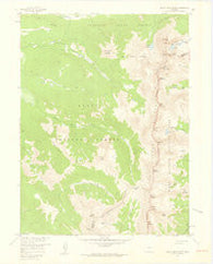 Mount Richthofen Colorado Historical topographic map, 1:24000 scale, 7.5 X 7.5 Minute, Year 1957