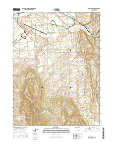 Mount Harris Colorado Current topographic map, 1:24000 scale, 7.5 X 7.5 Minute, Year 2016