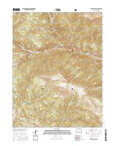 Mount Logan Colorado Current topographic map, 1:24000 scale, 7.5 X 7.5 Minute, Year 2016