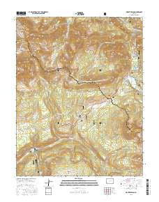 Mount Wilson Colorado Current topographic map, 1:24000 scale, 7.5 X 7.5 Minute, Year 2016