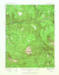 Mt Gunnison Colorado Historical topographic map, 1:62500 scale, 15 X 15 Minute, Year 1938