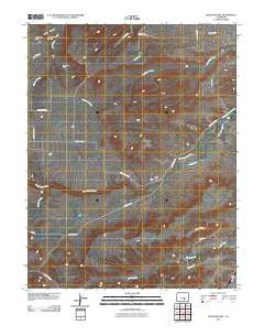 Muldoon Hill Colorado Historical topographic map, 1:24000 scale, 7.5 X 7.5 Minute, Year 2010