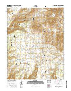 Narraguinnep Mountain Colorado Current topographic map, 1:24000 scale, 7.5 X 7.5 Minute, Year 2016