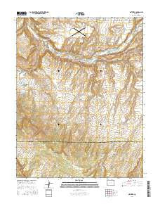 Naturita Colorado Current topographic map, 1:24000 scale, 7.5 X 7.5 Minute, Year 2016