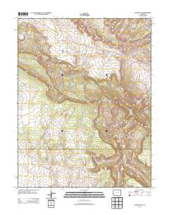 Naturita NW Colorado Historical topographic map, 1:24000 scale, 7.5 X 7.5 Minute, Year 2013