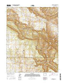 Naturita NW Colorado Current topographic map, 1:24000 scale, 7.5 X 7.5 Minute, Year 2016