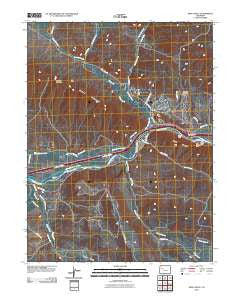 New Castle Colorado Historical topographic map, 1:24000 scale, 7.5 X 7.5 Minute, Year 2010