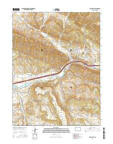 New Castle Colorado Current topographic map, 1:24000 scale, 7.5 X 7.5 Minute, Year 2016