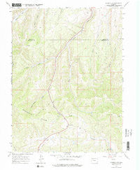 Ninemile Gap Colorado Historical topographic map, 1:24000 scale, 7.5 X 7.5 Minute, Year 1966