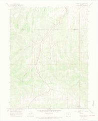 Ninemile Gap Colorado Historical topographic map, 1:24000 scale, 7.5 X 7.5 Minute, Year 1966