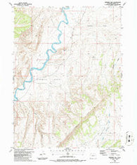 Ninemile Hill Colorado Historical topographic map, 1:24000 scale, 7.5 X 7.5 Minute, Year 1986