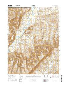Ninemile Hill Colorado Current topographic map, 1:24000 scale, 7.5 X 7.5 Minute, Year 2016