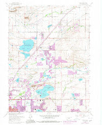 Niwot Colorado Historical topographic map, 1:24000 scale, 7.5 X 7.5 Minute, Year 1967