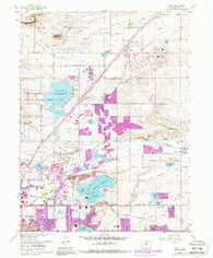 Niwot Colorado Historical topographic map, 1:24000 scale, 7.5 X 7.5 Minute, Year 1967