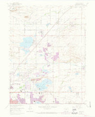 Niwot Colorado Historical topographic map, 1:24000 scale, 7.5 X 7.5 Minute, Year 1967