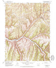 No Name Ridge Colorado Historical topographic map, 1:24000 scale, 7.5 X 7.5 Minute, Year 1952