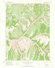 No Name Ridge Colorado Historical topographic map, 1:24000 scale, 7.5 X 7.5 Minute, Year 1952