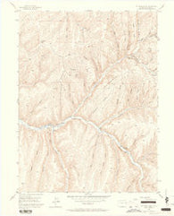 No Name Ridge Colorado Historical topographic map, 1:24000 scale, 7.5 X 7.5 Minute, Year 1952