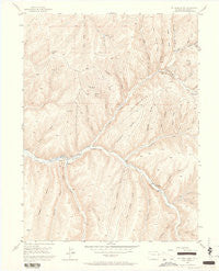 No Name Ridge Colorado Historical topographic map, 1:24000 scale, 7.5 X 7.5 Minute, Year 1952