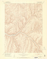 No Name Ridge Colorado Historical topographic map, 1:24000 scale, 7.5 X 7.5 Minute, Year 1952