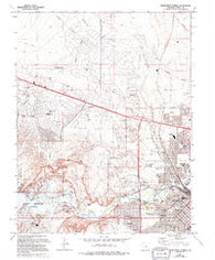 Northwest Pueblo Colorado Historical topographic map, 1:24000 scale, 7.5 X 7.5 Minute, Year 1961