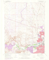 Northwest Pueblo Colorado Historical topographic map, 1:24000 scale, 7.5 X 7.5 Minute, Year 1961
