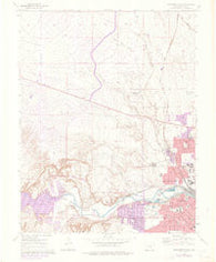 Northwest Pueblo Colorado Historical topographic map, 1:24000 scale, 7.5 X 7.5 Minute, Year 1961