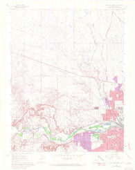 Northwest Pueblo Colorado Historical topographic map, 1:24000 scale, 7.5 X 7.5 Minute, Year 1961