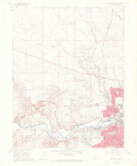 Northwest Pueblo Colorado Historical topographic map, 1:24000 scale, 7.5 X 7.5 Minute, Year 1961