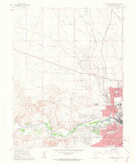 Northwest Pueblo Colorado Historical topographic map, 1:24000 scale, 7.5 X 7.5 Minute, Year 1961