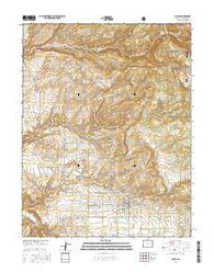 Nucla Colorado Current topographic map, 1:24000 scale, 7.5 X 7.5 Minute, Year 2016