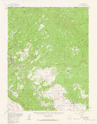 Nucla Colorado Historical topographic map, 1:62500 scale, 15 X 15 Minute, Year 1960