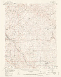 Nucla Colorado Historical topographic map, 1:62500 scale, 15 X 15 Minute, Year 1960