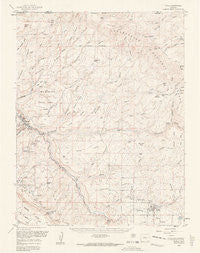 Nucla Colorado Historical topographic map, 1:62500 scale, 15 X 15 Minute, Year 1960