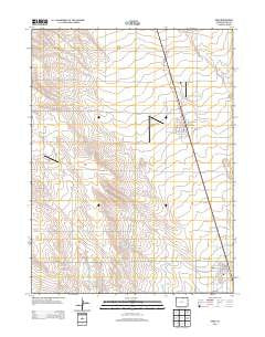 Nunn Colorado Historical topographic map, 1:24000 scale, 7.5 X 7.5 Minute, Year 2013