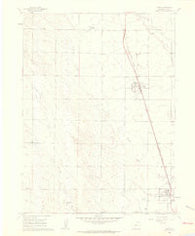Nunn Colorado Historical topographic map, 1:24000 scale, 7.5 X 7.5 Minute, Year 1960
