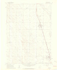 Nunn Colorado Historical topographic map, 1:24000 scale, 7.5 X 7.5 Minute, Year 1960