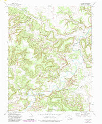 O V Mesa Colorado Historical topographic map, 1:24000 scale, 7.5 X 7.5 Minute, Year 1972