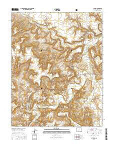 O V Mesa Colorado Current topographic map, 1:24000 scale, 7.5 X 7.5 Minute, Year 2016