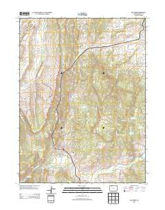 Oak Creek Colorado Historical topographic map, 1:24000 scale, 7.5 X 7.5 Minute, Year 2013