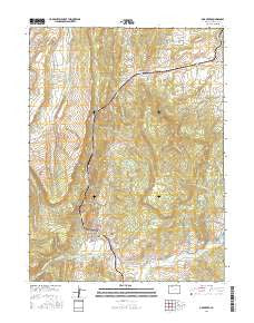 Oak Creek Colorado Current topographic map, 1:24000 scale, 7.5 X 7.5 Minute, Year 2016